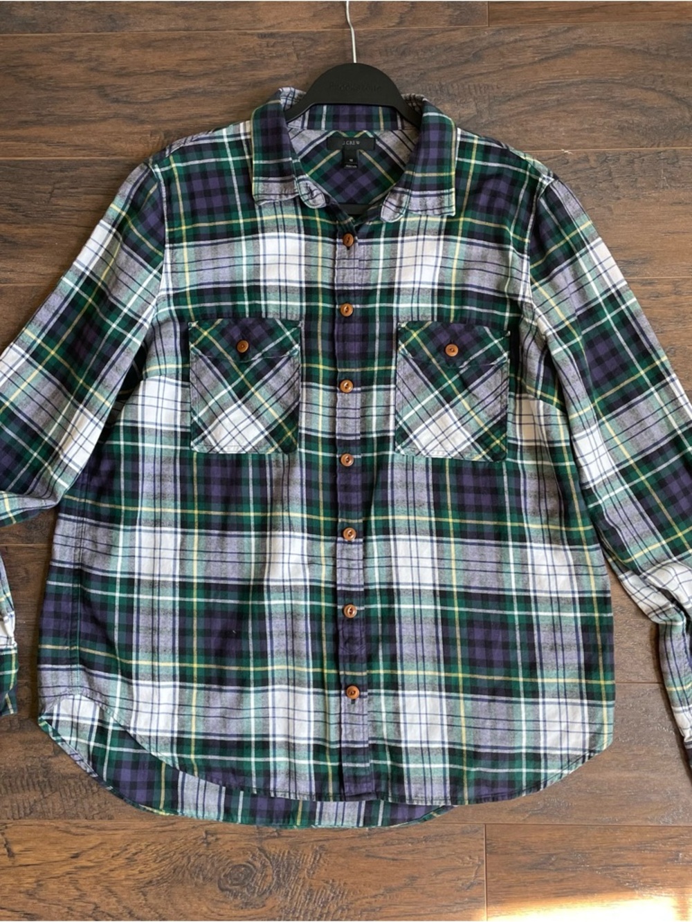 J. Crew Green Plaid Button-Down‎ Shirt